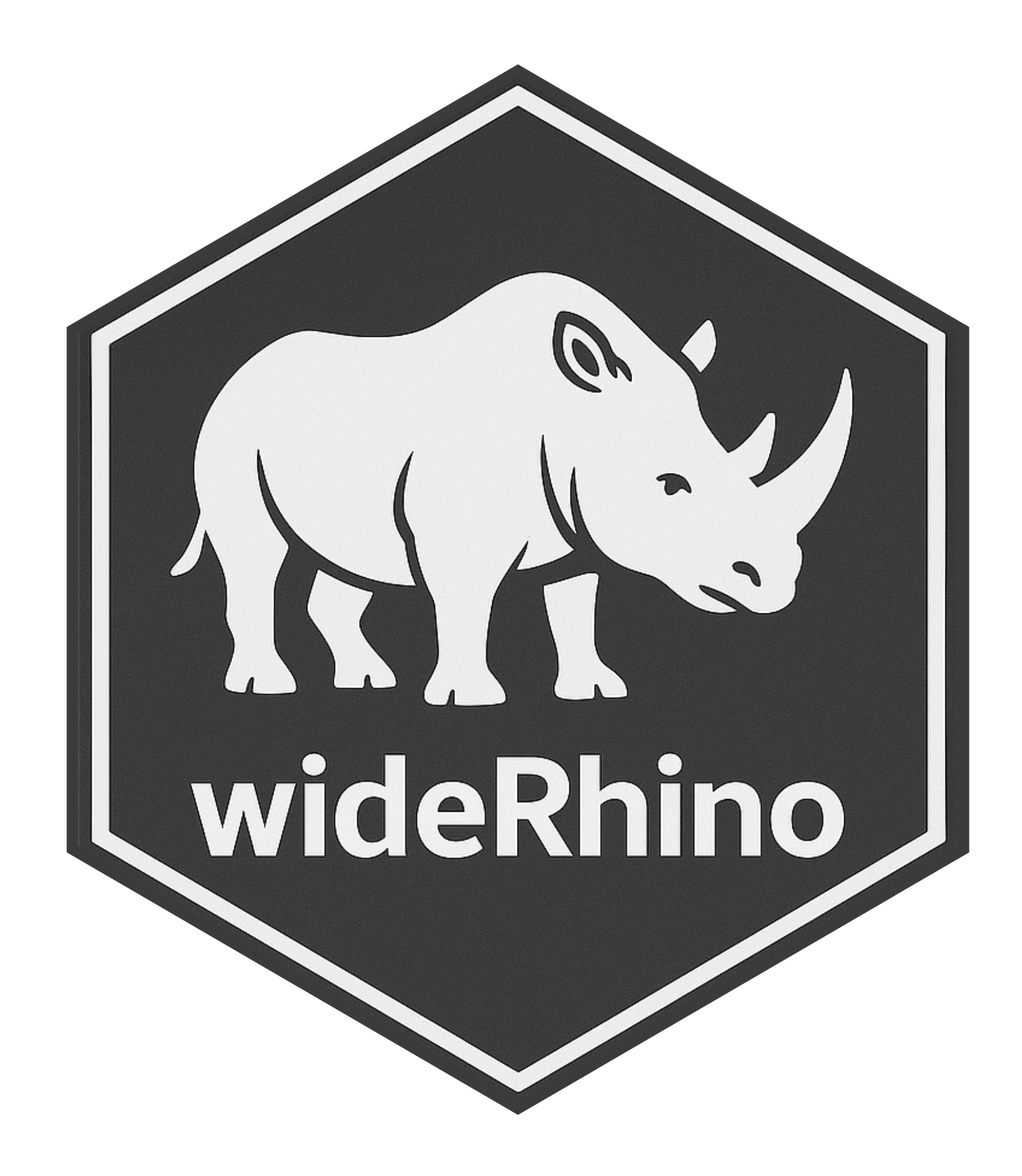 wideRhino hex logo